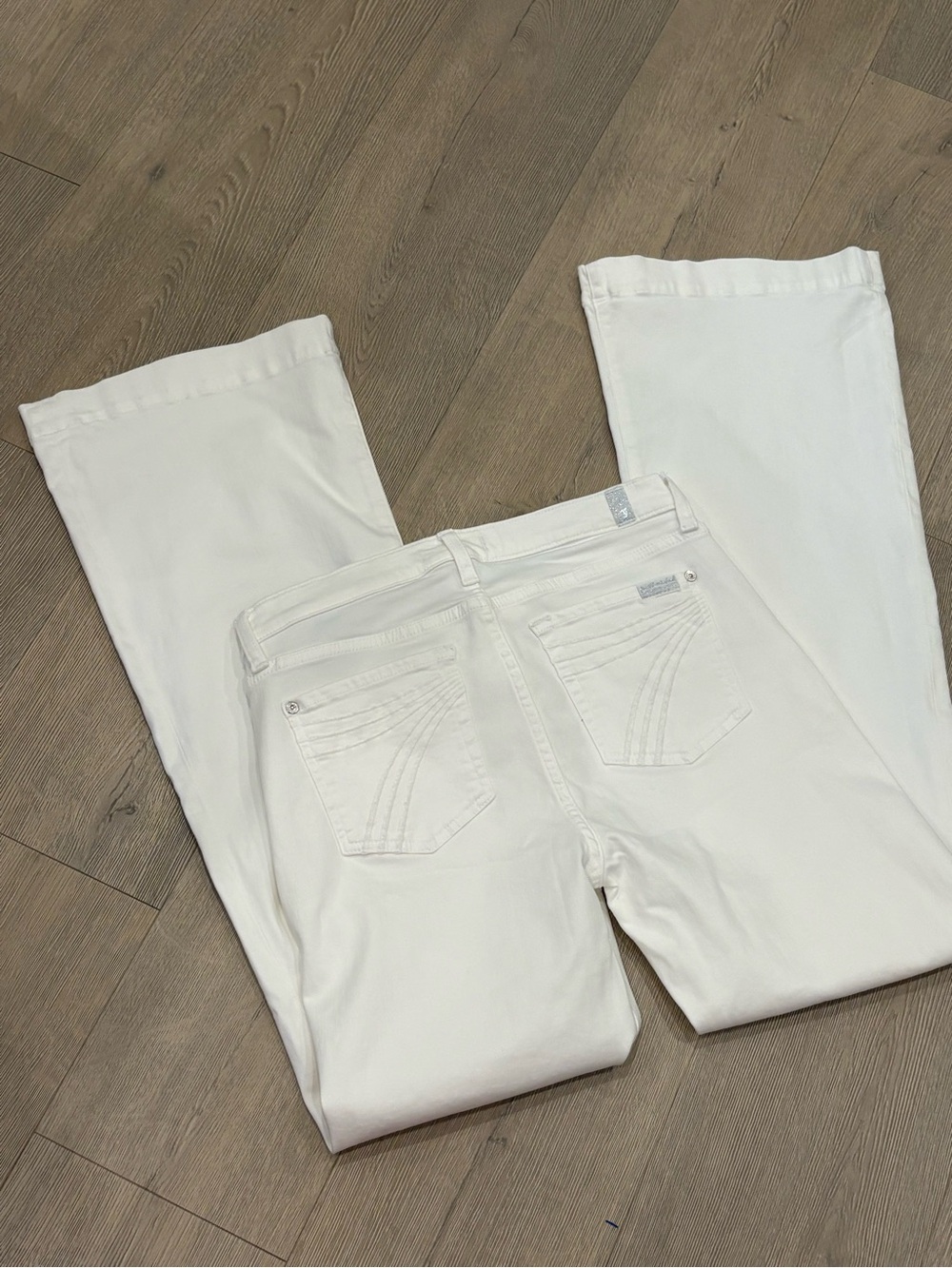 7 for all mankind DOJO white jeans size 29 EUC western cowgirl